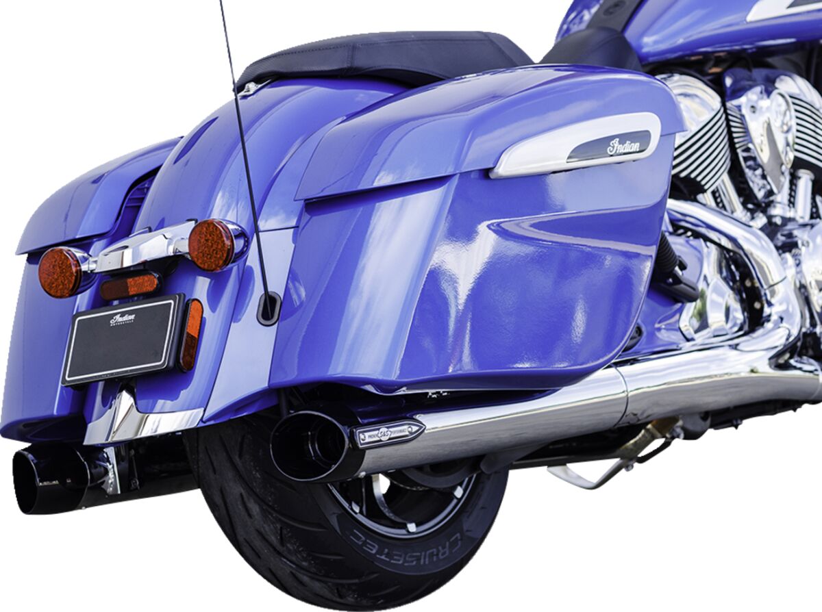 S&S Cycle Muffler Slsh Ind. 14+.Chr Slip-Ons Exhaust S&S Cycle