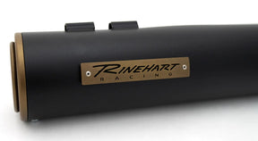 Rinehart Racing 4.5" Hp45 Slip On Muffler Black W/Bronze End Cap & Badge Slip-Ons Exhaust Rinehart Racing