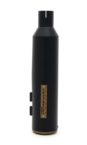 Rinehart Racing 4.5" Hp45 Slip On Muffler Black W/Bronze End Cap & Badge Slip-Ons Exhaust Rinehart Racing