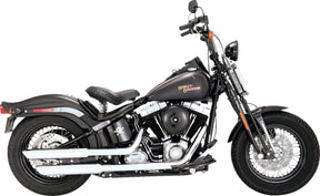 Mufflers 3" Twin Slash Chrome Dlx Crsbns Slm Vance & Hines