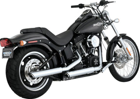 Mufflers 3" Twin Slash Chrome Softail Vance & Hines Default Title