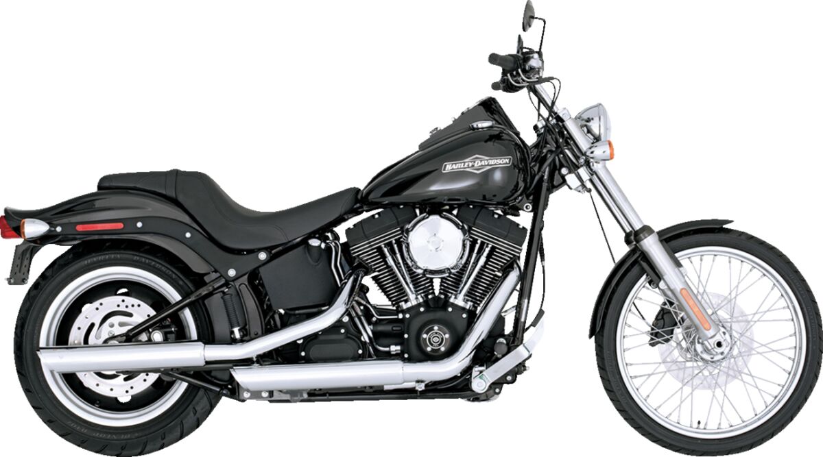 Mufflers 3" Twin Slash Chrome Softail Vance & Hines