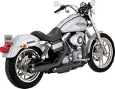 Vance & Hines Mufflers 3 Twin Slash Black Dy MUFFLERS FOR HARLEY Vance & Hines