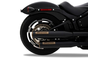 Rinehart Racing 3.5" Hp35 Slip On Muffler Black W/Bronze End Cap & Badge Slip-Ons Exhaust Rinehart Racing