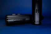 Rinehart Racing 4.5" Hp45 Slip On Muffler Black W/Black End Cap & Badge Midnight Slip-Ons Exhaust Rinehart Racing