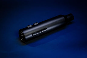 Rinehart Racing 4.5" Hp45 Slip On Muffler Black W/Black End Cap & Badge Midnight Slip-Ons Exhaust Rinehart Racing