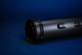 Rinehart Racing 4.5" Hp45 Xl Slip On Muffler Black W/Black End Cap & Badge Midnight Slip-Ons Exhaust Rinehart Racing