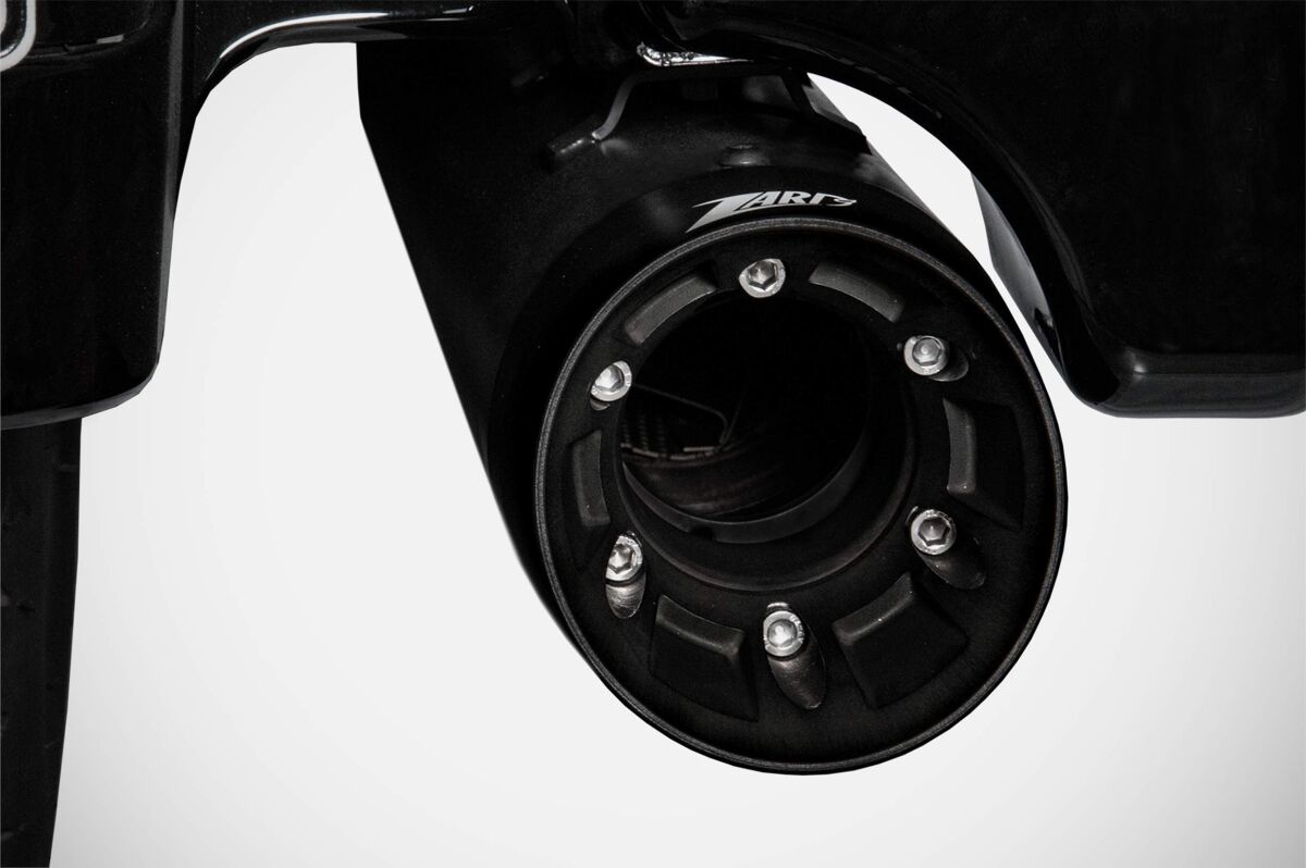Zard 4.33 Inches Slip On Muffler Hd Touring Black M8 E5 Slip-Ons Exhaust Zard