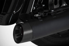 Zard 4.33 Inches Slip On Muffler Hd Touring Black M8 E5 Slip-Ons Exhaust Zard