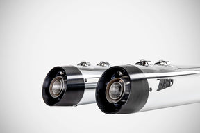 Zard 4.33 Inches Slip On Muffler Hd Touring Polished M8 E5 Slip-Ons Exhaust Zard