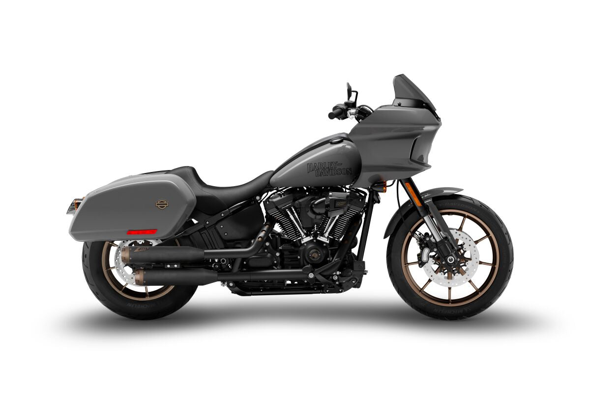 Zard Overlapped Slip On Muffler Hd Softail M8 Black/Bronze E4/E5 Slip-Ons Exhaust Zard