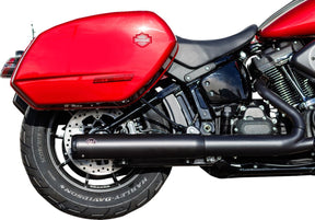 S&S Cycle Grand National 4.0" Ec Slip On Mufflers Black/Black Slip-Ons Exhaust S&S Cycle
