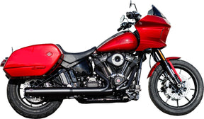 S&S Cycle Grand National 4.0" Ec Slip On Mufflers Black/Black Slip-Ons Exhaust S&S Cycle