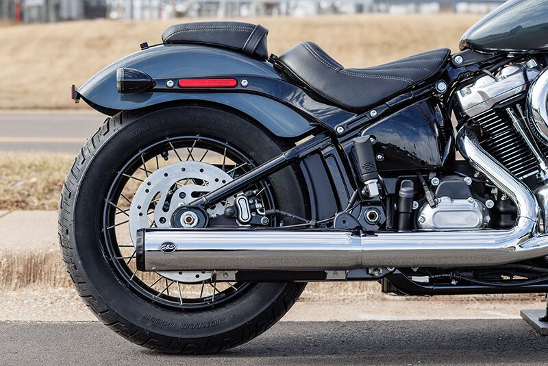 S&S Cycle Grand National 4.0" Ec Slip On Mufflers Chrome Slip-Ons Exhaust S&S Cycle