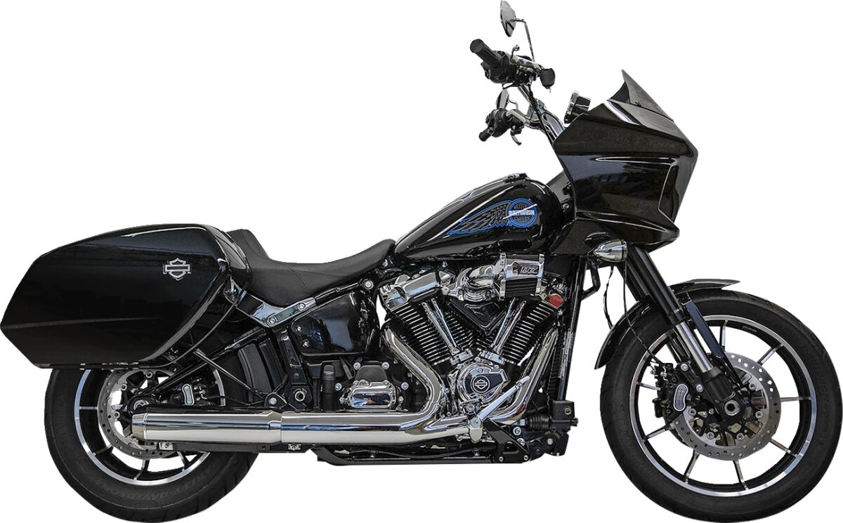 Bassani Xhaust Muffler Slip On 4 W/Baffle 4 MUFFLERS FOR HARLEY Bassani Xhaust