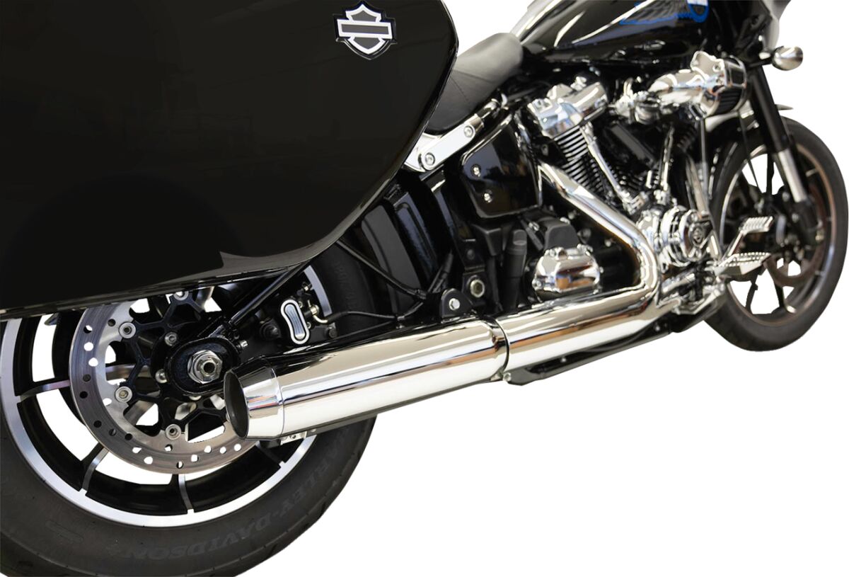 Bassani Xhaust Muffler Slip On 4 W/Baffle 4 MUFFLERS FOR HARLEY Bassani Xhaust