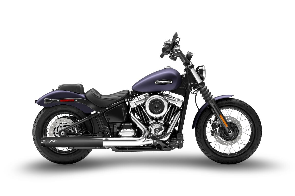 Zard Softail 4 5 Muffler E5+ Black 2 MUFFLERS FOR HARLEY Zard