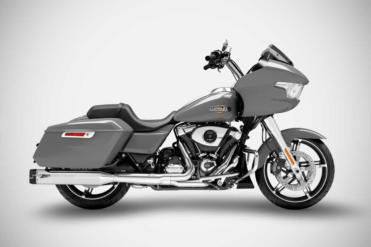 Zard Touring Slip Ons E3 Polished 0 MUFFLERS FOR HARLEY Zard