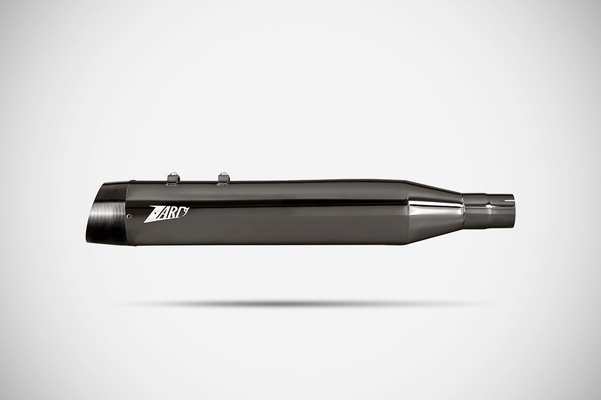 Zard Touring Slip Ons E5 Black Chro MUFFLERS FOR HARLEY Zard