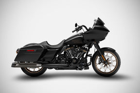 Zard Touring Slip Ons E5 Black Chro MUFFLERS FOR HARLEY Zard