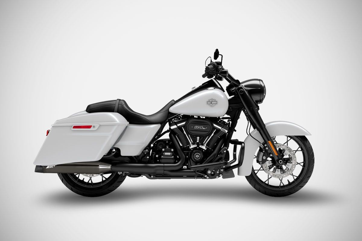Zard Touring Slip Ons E5 Black Chro MUFFLERS FOR HARLEY Zard