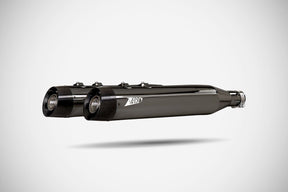 Zard Touring Slip Ons E5 Black Chro MUFFLERS FOR HARLEY Zard