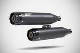 Zard Softail Slip Ons E4/E5 Black 1 MUFFLERS FOR HARLEY Zard