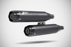 Zard Softail Slip Ons E4/E5 Black 1 MUFFLERS FOR HARLEY Zard