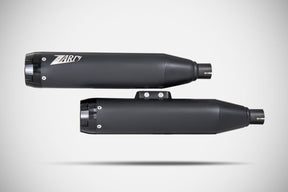 Zard Softail Slip Ons E4/E5 Black 1 MUFFLERS FOR HARLEY Zard