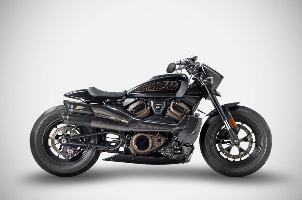 Zard Sportster S 2in2 Gt E5 21+ MUFFLERS FOR HARLEY Zard