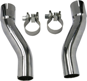 Bassani Xhaust Muffler Adapter Kit For Trikes To Fit Bassani Mufflers/Headpipes, Chrome - 95-16 Touring Headers & Mid-Pipes Bassani Xhaust