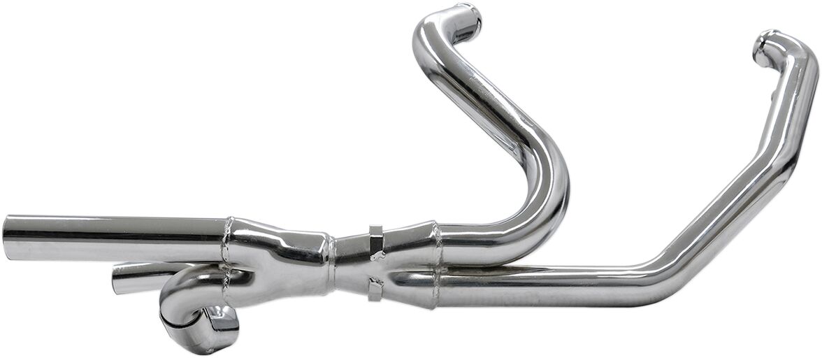 Bassani Xhaust 2x2 Dual Exhaust System, Chrome - 09-16 Touring Headers & Mid-Pipes Bassani Xhaust