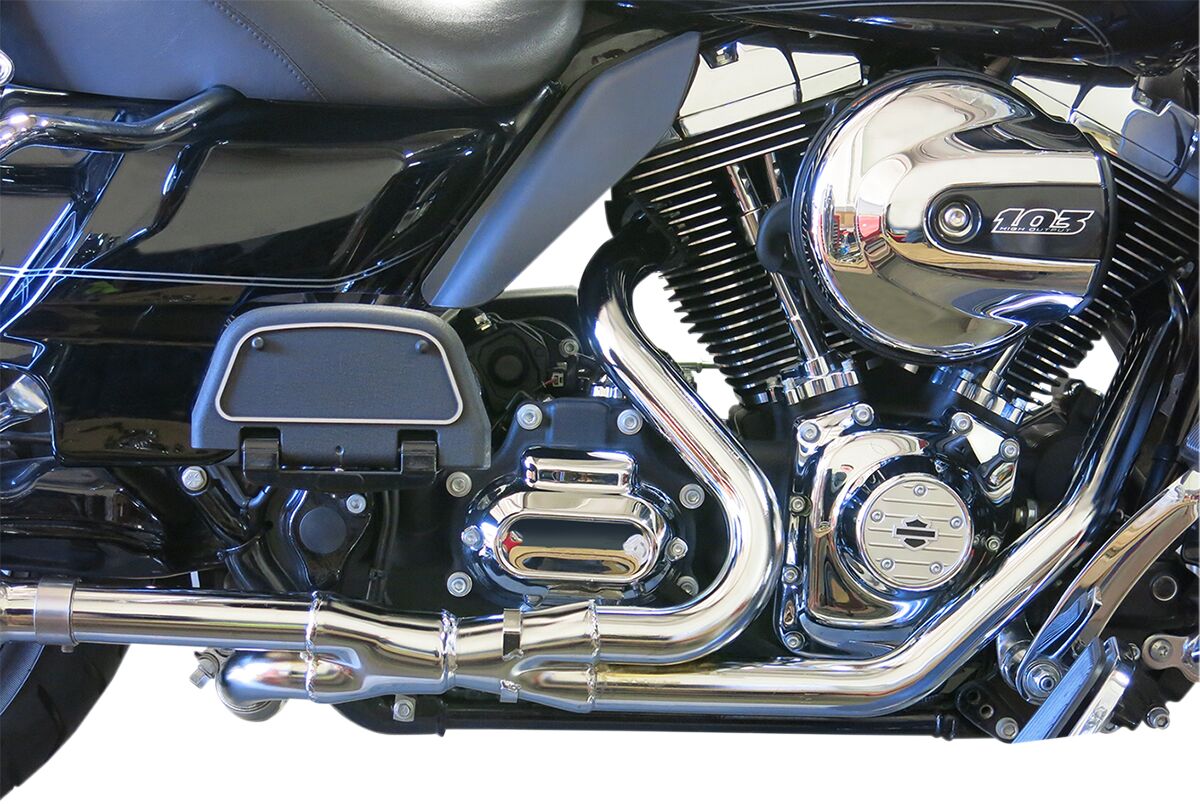 Bassani Xhaust 2x2 Dual Exhaust System, Chrome - 09-16 Touring Headers & Mid-Pipes Bassani Xhaust