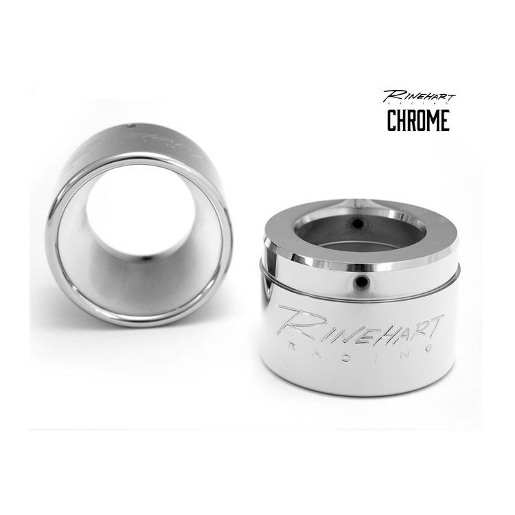 Rinehart Racing End Caps Classic 4" Exhaust Chrome Exhaust Accessory Parts Rinehart Racing