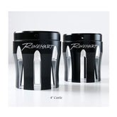 Rinehart Racing End Caps Castle 4" Exhaust Moto Series Black Exhaust Accessory Parts Rinehart Racing