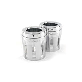 Rinehart Racing End Caps Castle 4" Exhaust Moto Series Chrome Exhaust Accessory Parts Rinehart Racing
