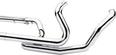 Cobra Headpipes Powerport Dual W/Dual Bungs Chrome Headers & Mid-Pipes Cobra