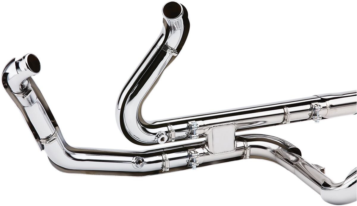 Cobra Headpipes Powerport Dual W/Dual Bungs Chrome Headers & Mid-Pipes Cobra