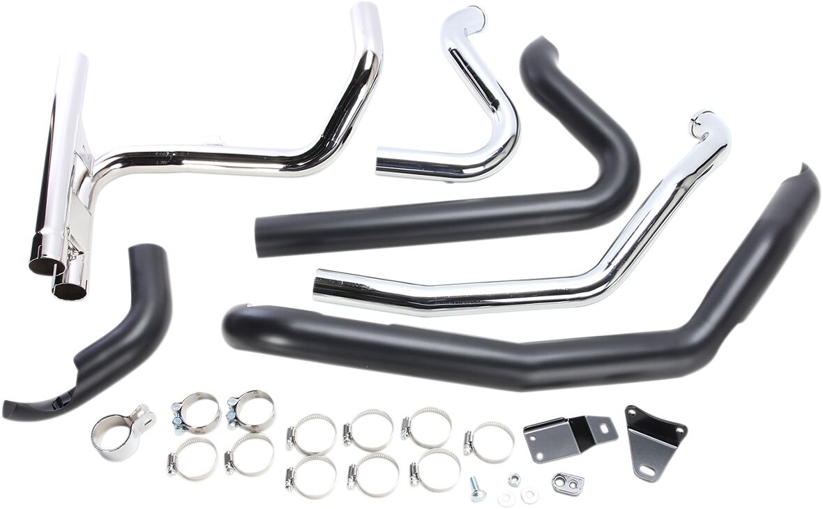 Cobra Headpipes Ppd Db R Bk Fl Full Exhaust System Cobra