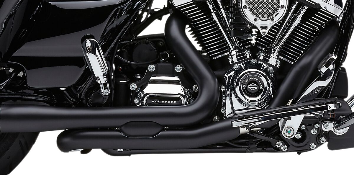 Cobra Headpipes Pro Chamber Dual Black Cruiser Duals Headpipes Cobra
