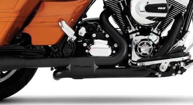 Rinehart Racing Header Kit Slimline Duals Black For M8 Headers & Mid-Pipes Rinehart Racing