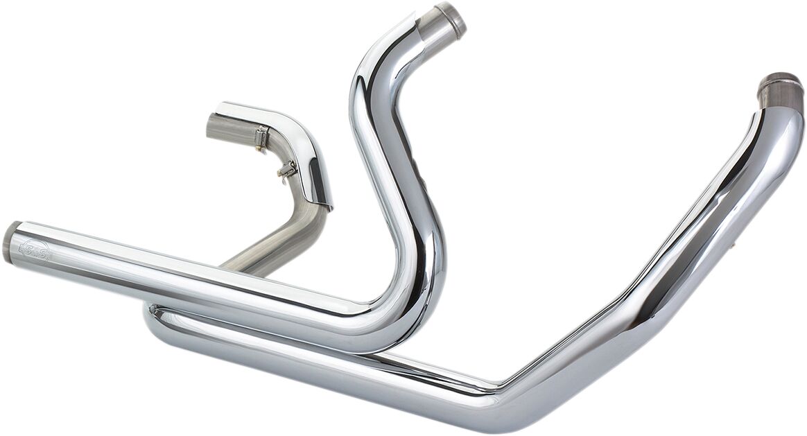 S&S Cycle Header System Dual For Milwaukee M8 Chrome Headers & Mid-Pipes S&S Cycle