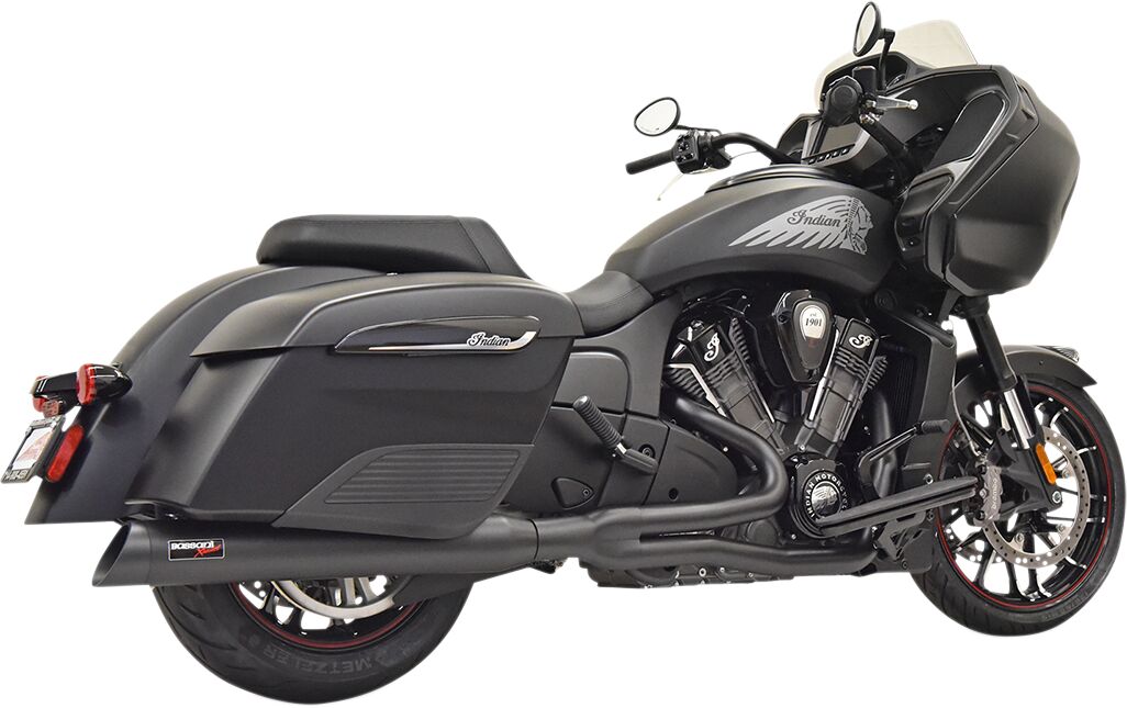 Bassani Xhaust Road Rage 2:1 Exhaust System, Black - Challenger Full Exhaust System Bassani Xhaust