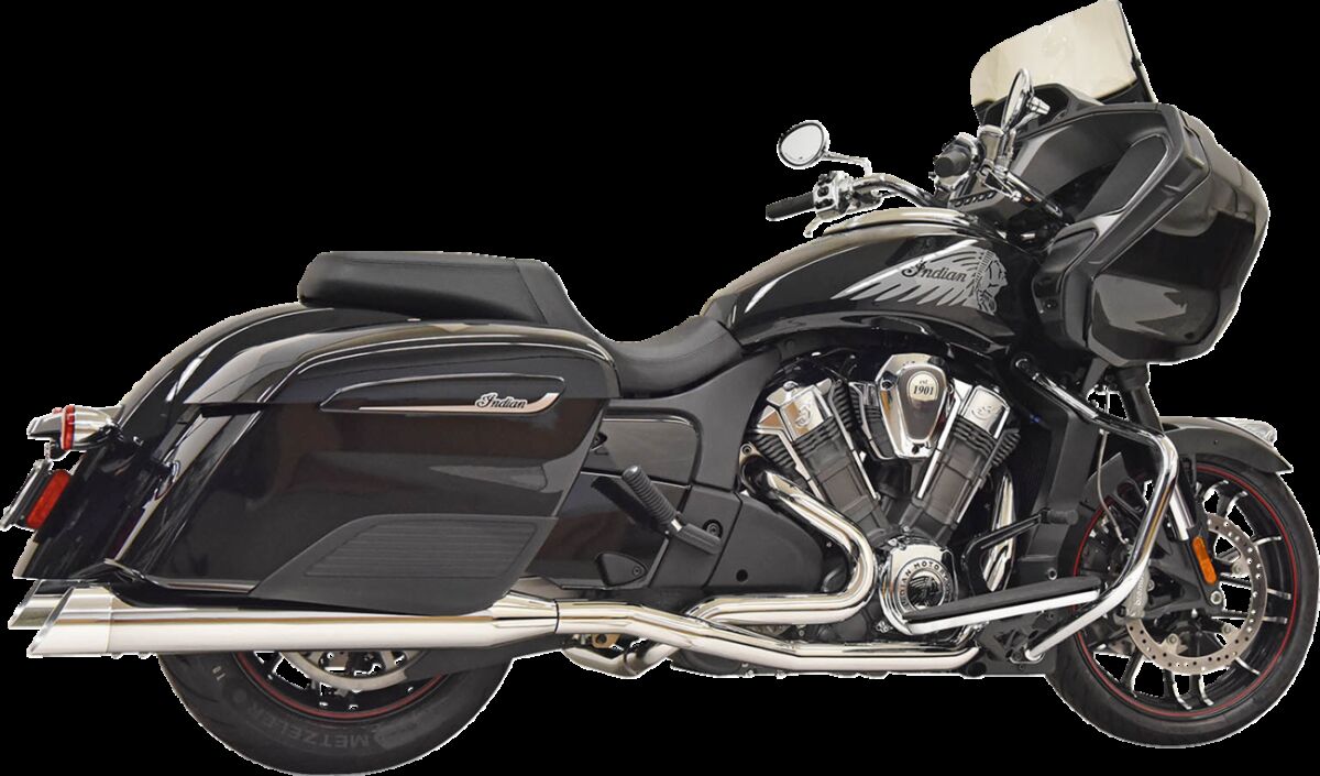 Bassani Xhaust True Duals Exhaust System, Chrome - Challenger Full Exhaust System Bassani Xhaust