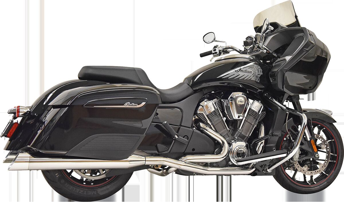 Bassani Xhaust True Duals Exhaust System, Chrome - Challenger Full Exhaust System Bassani Xhaust