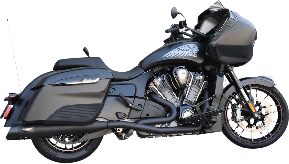 Bassani Xhaust True Duals Exhaust System, Black - Challenger Full Exhaust System Bassani Xhaust