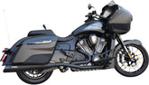 Bassani Xhaust True Duals Exhaust System, Black - Challenger Full Exhaust System Bassani Xhaust