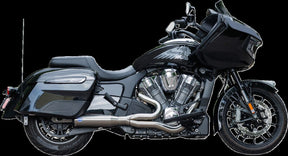 S&S Cycle Qualifier 2-1 Exhaust System, Brushed Stainless - 20-23 Indian Challenger Full Exhaust System S&S Cycle