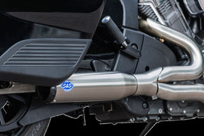 S&S Cycle Qualifier 2-1 Exhaust System, Brushed Stainless - 20-23 Indian Challenger Full Exhaust System S&S Cycle