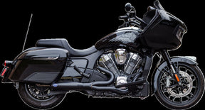 S&S Cycle Exhaust Qualifier 2:1 Race Only Black Stainless Challenger Full Exhaust System S&S Cycle